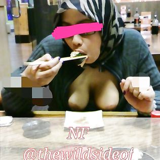 hijab exhibitionist from indonesia