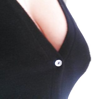 Black Cardi - tits