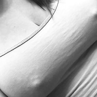 Big tits, hard nipples - lesbian milf