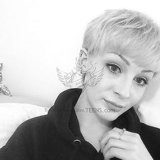 Blonde big tits hipster - has naked selfie fun - selfie