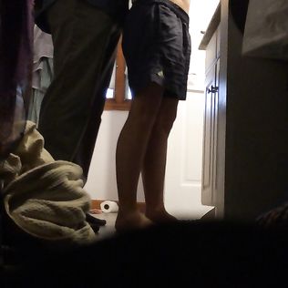 Hot busty wife spied and groped on hidden cam - voyeur