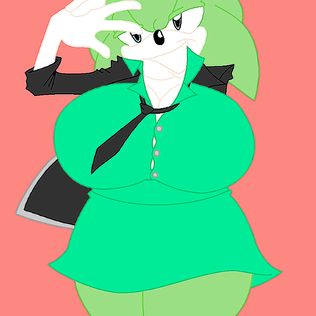 Female Sonic + Shadow + scourge - cartoon